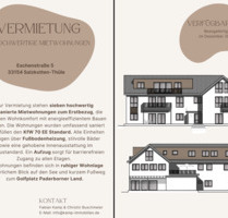 Erstbezug: 3-Zimmer-Wohnung in Thüle zu vermieten - Salzkotten