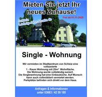 Single Wohnung im Schleizer Stadtzentrum 1-Raum