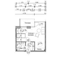 Wohnung 40qm - 550,00 EUR Kaltmiete, ca.  40,00 m² in Lübeck (PLZ: 23558) Sankt Lorenz Nord
