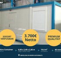 ✅ TOP ANGEBOT ✅ 6 x 2,4 m Baucontainer - 40mm Wandstärke - Komplett aufgebaut, Abholung in Moers - Nutzbar als Schlafcontainer, Bürocontainer, Sozialcontainer, Baustellenmodul, Mannschaftsraum - Berlin Mitte
