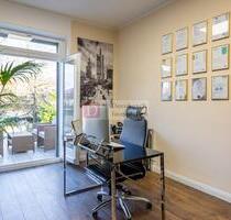 Top!! Büro mit Terrasse, Designmöblierung, Klima und IT-Ausstattung - Abstand - Frankfurt am Main Mitte-Nord