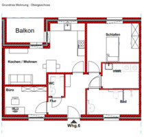 Erstbezug – 3 Zimmer Whg. (75m²) in zentraler Lage von Haselünne