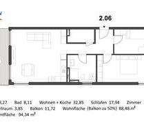 3-Zimmer-Wohnung südlich München - Irschenberg
