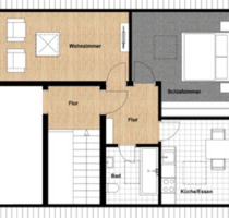 Charmante 2-ZKB-Dachgeschosswohnung mit Einbauküche und Gartennutzung – ideal für eine ruhige Einzelperson - Kaiserslautern Bahnheim