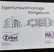 3-Zimmer-Dachgeschoßwohnung, 65 qm mit Balkon und Badewanne - Königsbrunn