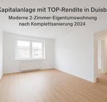 Moderne 2-Zimmer-Eigentumswohnung nach Komplettsanierung 2024 - Duisburg Beeck