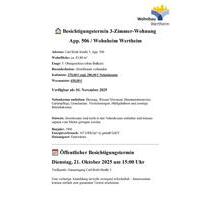 3-Zimmer Appartement Wohnheim 43qm komplett möbliert - Wertheim