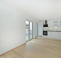 Neubau im Erstbezug: gehobene 2-Zimmer-Wohnung im 1. Obergeschoss mit Balkon und Terrasse in Markt Schwaben!