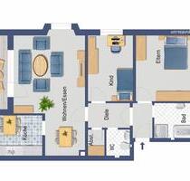 3 Zimmer Wohnung in PB-Elsen - 650,00 EUR Kaltmiete, ca.  82,00 m² in Paderborn (PLZ: 33106) Elsen