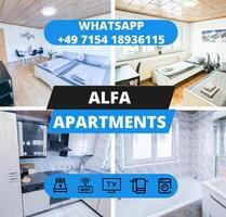 ⭐ ALFA APARTMENTS ⭐ Stuttgart Zuffenhausen Monteurwohnung Monteurzimmer Ferienwohnung 3 Zimmer 6 Betten Porsche Bosch l SmartTV WIFI 24h Check-In l 3BR 6 Beds