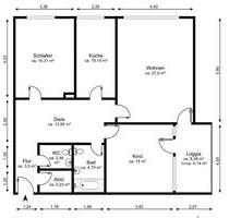 3-Zimmer-Wohnung zu vermieten – 100 m² - Hannover Bothfeld-Vahrenheide