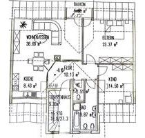 Helle 3-Zimmer-Wohnung in Niedrigenergiehaus mit Balkon u. Garage - Ballrechten-Dottingen