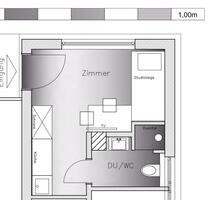 möbliertes Tiny Room -NEU- inkl. Strom - Würzburg Dürrbachau