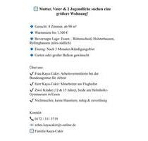 Wohnung im Essener Süden - 1.300,00 EUR Kaltmiete, ca.  100,00 m² in Essen (PLZ: 45130) Stadtbezirk II