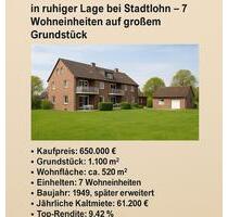 7 Parteien Mehrfamilienhaus mit Top-Rendite (9,42 %) - Stadtlohn