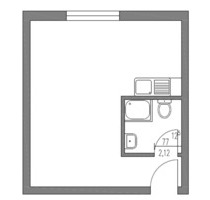 1-Zi.-Appartment für Studierende in Uninähe - frei ab 01.12. - Vechta