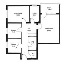 Wohnkomfort pur: 4 Zi Wohnung mit verglastem Balkon - viel Licht - Rodgau