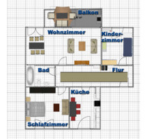 Renovierte 3,5-Zimmer-Wohnung ca. 70m² mit Balkon DU-Großenbaum - Duisburg