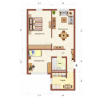 Nachmieter für helle 3 Raum Wohnung in Suhl Stadtmitte ab 032026