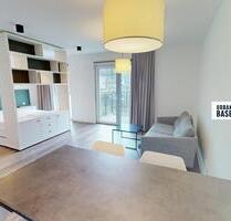 URBAN BASE: Vollmöbliertes 1-Zimmer-Apartment mit EBK, BALKON, ALL-IN-MIETE, UVM. im Wiesbadener Stadtzentrum