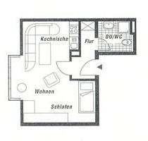 1-Zimmer-Wohnung in ruhiger Lage von Langenhagen zu vermieten