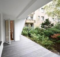 OBK - Terrasse mit Blick ins Grüne! Sanierte 2-Zi-Whg im Souterrain - Düsseldorf Heerdt