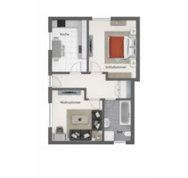 Helle 2-Zimmer-Einliegerwohnung im Zentrum von Lindlar