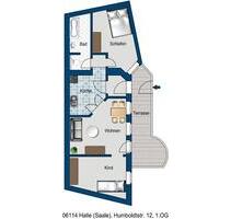 Wohnen im Paulusviertel - 770,00 EUR Kaltmiete, ca.  85,60 m² in Halle (Saale) (PLZ: 06114) Am Wasserturm/Thaerviertel