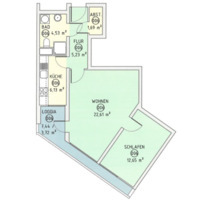 Gut geschnittene 2-Zimmerwohnung mit Loggia (nicht im Ihmezentrum - Hannover Linden-Limmer
