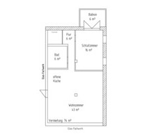 Schöne Erdgeschosswohnung mit Balkon und Stellplatz - Schmalkalden