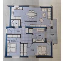3 Zimmer-Wohnung 88 m² Hanau Groß-Auheim ab sofort zu vermieten