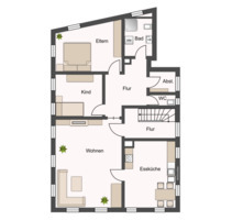 Bright 3.5 rm apt, 83 sqm, fully refurb, ftd kitch, fully furn. - Ingersheim