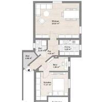 Möblierte 2,5 Zimmer-Dachgeschoss-Wohnung am Bergpark - Kassel Bad Wilhelmshöhe