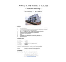 2-Zimmer-Wohnung in Küps, Lauschaweg ab 01.01.2026