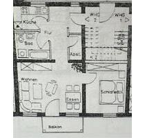 2-Zimmer-Wohnung mit Südbalkon im Erdgeschoss - Ebersdorf bei Coburg