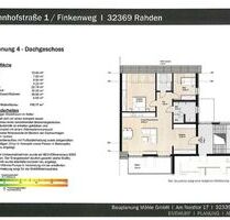 großzügige Obergeschoss-Wohnung im Stadtkern von Rahden - Neubau mit hoher Energieeffizienz!