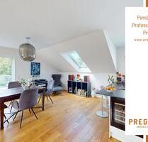 Exklusive Dachgeschosswohnung mit Einbauküche, West-Terrasse und Stellplatz in schöner Lage! - Düsseldorf Stadtbezirk 5