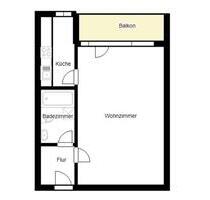 Schöne 1-Zimmer Wohnung in Ddorf Vennhausen zu vermieten - Düsseldorf Stadtbezirk 8