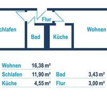 Neu sanierte 2-Raum-Wohnung - 235,00 EUR Kaltmiete, in Reichenbach im Vogtland (PLZ: 08468)