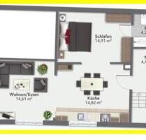Zentrale 3-Zimmer-Wohnung mit Loggia + all inclusive Miete! - Ober-Mörlen