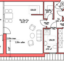 Moderne 2-Zimmerwohnung in Nottuln