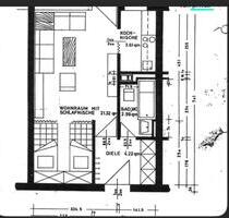 Sanierte 1-Zimmer Küche Bad Wohnung mit Balkon - Ingolstadt Friedrichshofen-Hollerstauden