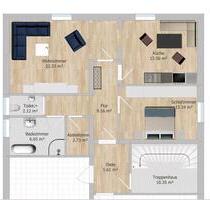 Helle 2,5 Zimmer Souterrain Wohnung mit Garten - Michelsneukirchen