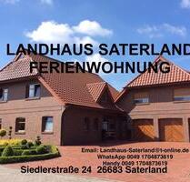 LANDHAUS SATERLAND FERIENWOHNUNG OLDENBURG OSTFRIESLAND EMSLAND