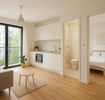 Offene Wohnraumgestaltung mit Balkon und Nebenräumen - Minden Bölhorst