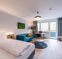 Modern möblierte 2-Zimmer-Business Wohnung mit zwei Schlafzimmern und Balkon - München Thalkirchen-Obersendling-Forstenried-Fürstenried-S