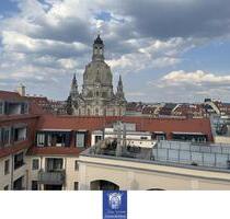 Exklusiver Dachtraum mit Blick zur Frauenkirche! Dachterrasse, Kamin! - Dresden