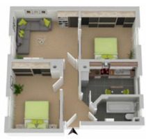 3-Zimmer-Wohnung in St. Georgen (6-Familienhaus nahe Innenstadt) - Sankt Georgen im Schwarzwald
