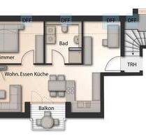 Lichtdurchflutete 2,5 Zimmer Wohnung, Erstbezug, Energiebedarf A+ - Erdmannhausen