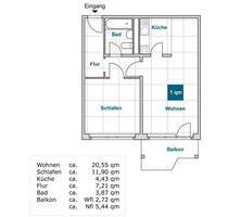 Attraktiv! Günstige 2-Zimmer-Wohnung - Dresden Prohlis
